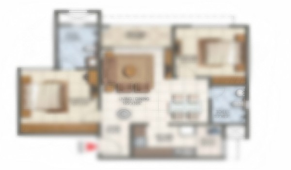 4.5 BHK Floor Plan